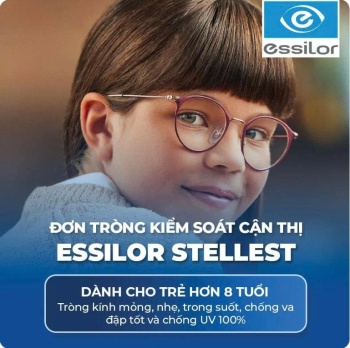 Tròng kính stellest kiểm soát cận thị ( Pháp )